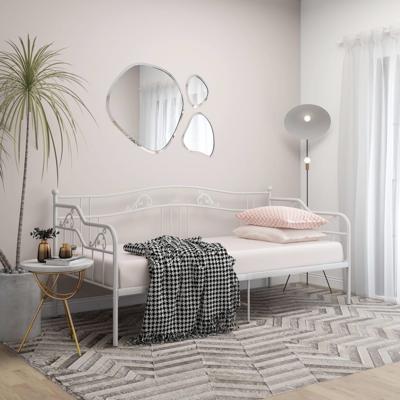 Slaapbank metaal wit 90x200 cm Slaapbank metaal wit 90x200 cm