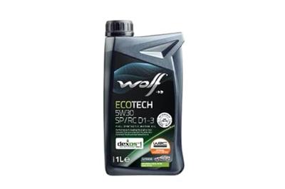 Wolf motorolie "ecotech sp/rc d1-3". motoroil 5w30 1l ecotech sp/rc d1-3