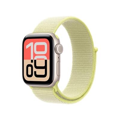 Apple Watch Band - Geweven sportbandje - 40 mm - Neongeel - Eén maat voor de meeste polsen