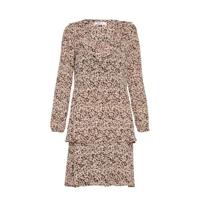 MSCH Copenhagen gebloemde trapeze jurk Merila Rikkelie van gerecycled polyester zwart - thumbnail