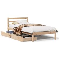 Bedframe zonder matras massief grenenhout 90x200 cm - thumbnail