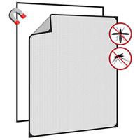 VidaXL Insectenhor voor ramen magnetisch 100x120 cm antracietkleurig - thumbnail