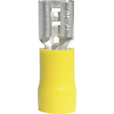 Vogt Verbindungstechnik 3907S Platte stekker (female) Insteekbreedte: 6.3 mm Insteekdikte: 0.8 mm 180 ° Deels geïsoleerd Geel 1 stuk(s)