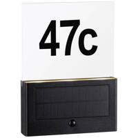 Paulmann 94725 Neda IP44 2200K Huisnummerlamp op zonne-energie Energielabel: A (A - G) 1 W Goud Antraciet - thumbnail