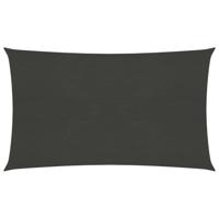 VidaXL Zonnezeil 160 g/m² 2x5 m hdpe antracietkleurig - thumbnail