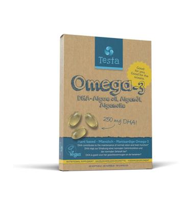 Testa Omega 3 algenolie 250mg DHA vegan NL/DE/EN 60 Vegetarische capsules