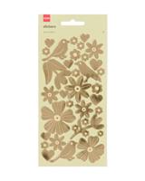 HEMA Stickervellen 19x10 bloemen - 3 stuks - thumbnail