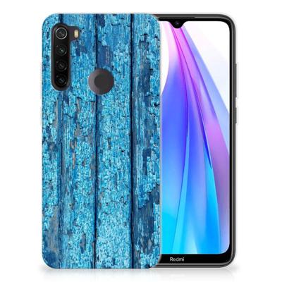 Xiaomi Redmi Note 8T | Bumper Hoesje | Wood Blue