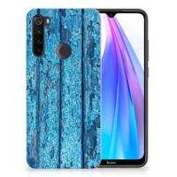 Xiaomi Redmi Note 8T | Bumper Hoesje | Wood Blue - thumbnail