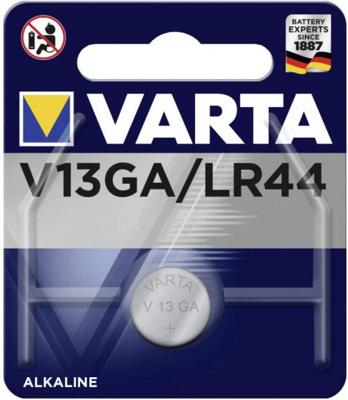 Varta V13GA/LR44 alka knoop batterij 1,5