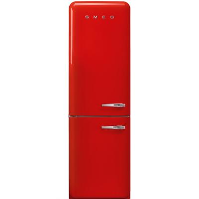 Smeg FAB32LRD5 combi-koelkast Vrijstaand Rood 331 l A+++