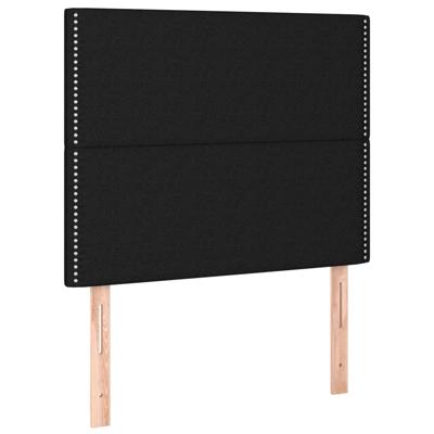 Bedframe zonder matras 100x200 cm stof zwart - thumbnail