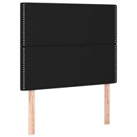 Hoofdbord LED 144x5x118/128 cm stof zwart - thumbnail