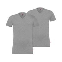 Levi's 2-pack t-shirts men V-Neck - grijs - thumbnail