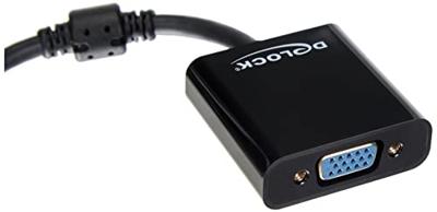 Delock 65512 Adapter HDMI male naar VGA female zwart