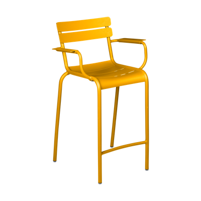 Fermob Luxembourg barkruk met arm H70 Honey