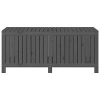 Tuinbox 147x68x64 cm massief grenenhout grijs - thumbnail