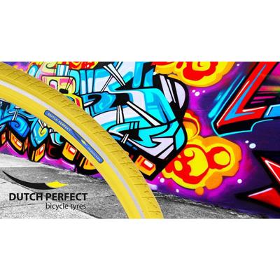 DUTCH PERFECT Buitenband 28 x 1 ½" / 40-635 no puncture - geel + reflectie