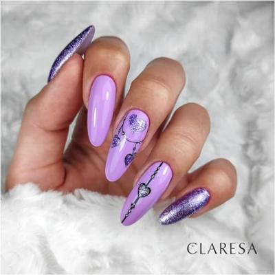 Claresa uv/led gellak 5ml full glitter 6 purple Claresa uv/led gellak 5ml full glitter 6 purple