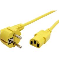 ROLINE stroomkabel, recht IEC-Female, geel, 1,8 m - thumbnail