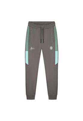 Malelions Sport Transfer Trackpants MS1-AW23-17-205 Grijs / Mint Groen-XXL maat XXL