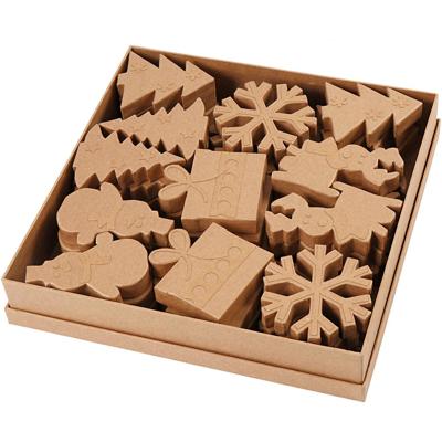 Creativ Company Wintervormen, h: 10-14 cm, 6x6 stuk/ 1 doos Creativ Company Wintervormen, h: 10-14 cm, 6x6 stuk/ 1 doos