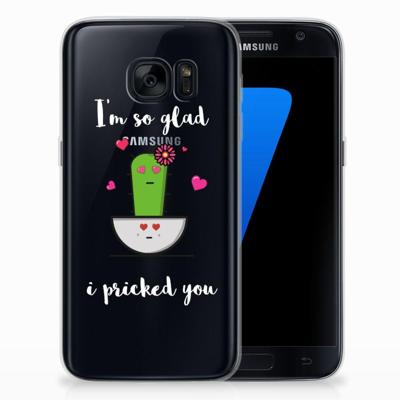 Samsung Galaxy S7 Telefoonhoesje met Naam Cactus Glad Samsung Galaxy S7 Telefoonhoesje met Naam Cactus Glad