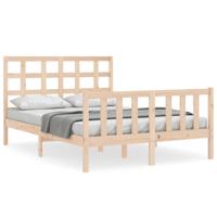 Bedframe zonder matras massief grenenhout 120x200 cm - thumbnail