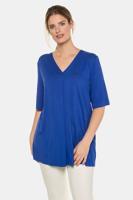 Ulla Popken T-shirt, V-hals - Grote Maten - thumbnail