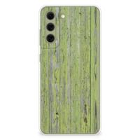 Samsung Galaxy S21FE | Bumper Hoesje | Green Wood - thumbnail