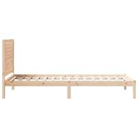 Bedframe extra lang zonder matras massief hout 100x220 cm - thumbnail