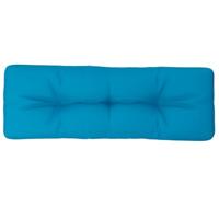 VidaXL Palletkussen 120x40x12 cm stof lichtblauw - thumbnail