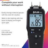 FLIR MR55 Materiaalvochtmeter Meetbereik bouwvochtigheid 1 tot 99 % Meetbereik houtvochtigheid (bereik) 7 tot 99 % - thumbnail