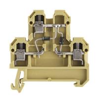 Weidmüller 0396760000 Componentenserieklem Schroeven Beige, Geel 25 stuk(s) Piece - thumbnail