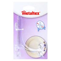 Metaltex bordenhouder 9-18 cm acryl/transparant - thumbnail