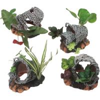 Terrarium decoratie Mand met Planten - thumbnail