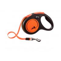 Flexi rollijn new classic neon tape zwart / oranje - thumbnail