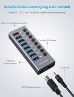 GrauGear G-HUB71-A USB 3.2 Gen 1-hub 7 poorten Meerdere kleuren - thumbnail