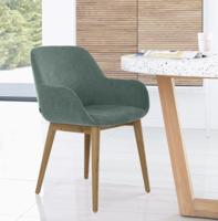 Kave Home Eetkamerstoel 'Konna' kleur Donkergroen - thumbnail