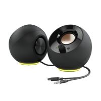 Creative Pebble RGB 2.0 PC-luidsprekers Kabelgebonden 4.4 W Zwart - thumbnail