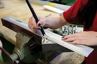 Sola Werkplaatsliniaal 300x50x5mm ALU LAB300, gedrukte maatverdeling mm/cm - 56100101 - 56100101 - thumbnail