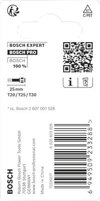 Bosch Accessories 2608522479 T-bit 3-delig T-profiel Bosch Accessories 2608522479 T-bit 3-delig T-profiel