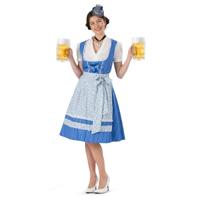 Dirndl Jurk Heike Blauw - thumbnail