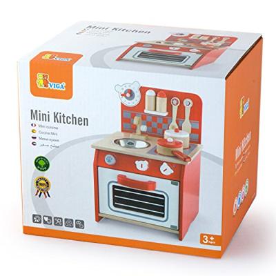 VIGA houten mini-keuken, afm 42x31x24 cm, 1 stuk VIGA houten mini-keuken, afm 42x31x24 cm, 1 stuk