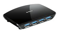 D-Link DUB-1340/B USB-hub (4 poorten, SuperSpeed) - thumbnail