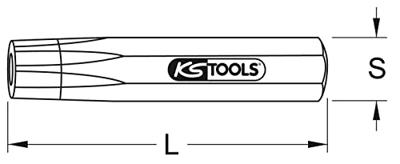 KS Tools 1292205 Nietkopzetter, 8 mm