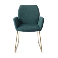 Jesper Home Eetkamerstoel 'Misaki' Slide Gold, kleur Merry Mermaid - thumbnail