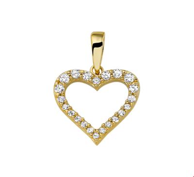 TFT Hanger Geelgoud Hart Zirkonia