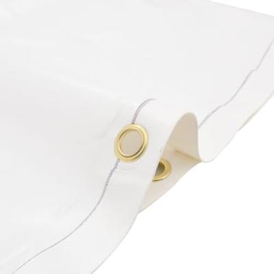 VidaXL Dekzeil 650 g/m² ø 2,8 m wit