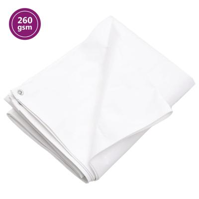 VidaXL Dekzeil 260 g/m² 6x8 m hdpe wit VidaXL Dekzeil 260 g/m² 6x8 m hdpe wit